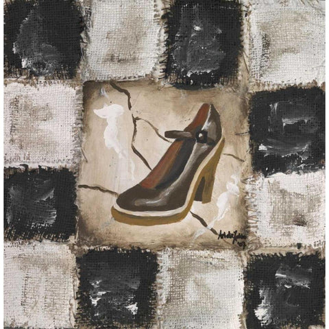 Shoe II Gold Ornate Wood Framed Art Print with Double Matting by die Zakko, Art