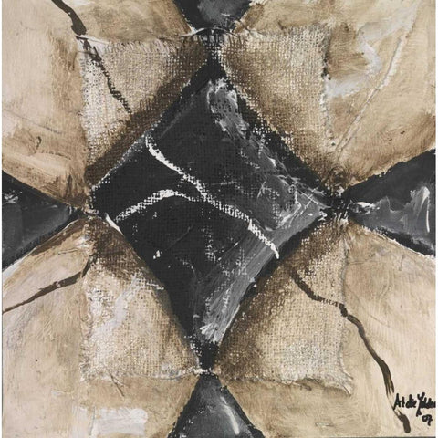 Sign  Black Modern Wood Framed Art Print by die Zakko, Art