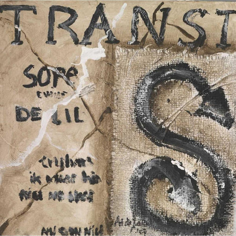 Signs  White Modern Wood Framed Art Print by die Zakko, Art