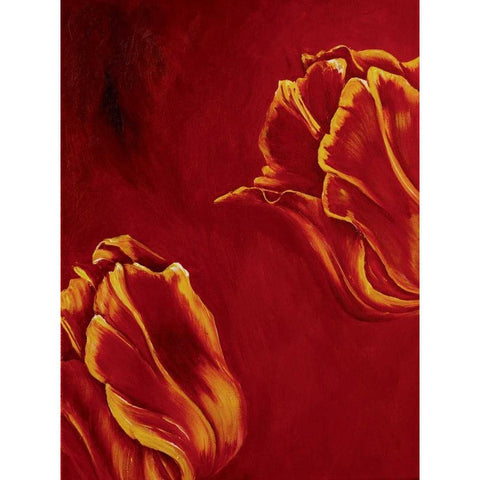 Tulips in summer I White Modern Wood Framed Art Print by Frederiks, Beatrix