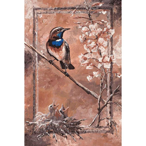 Forage I Black Modern Wood Framed Art Print with Double Matting by Blair, David