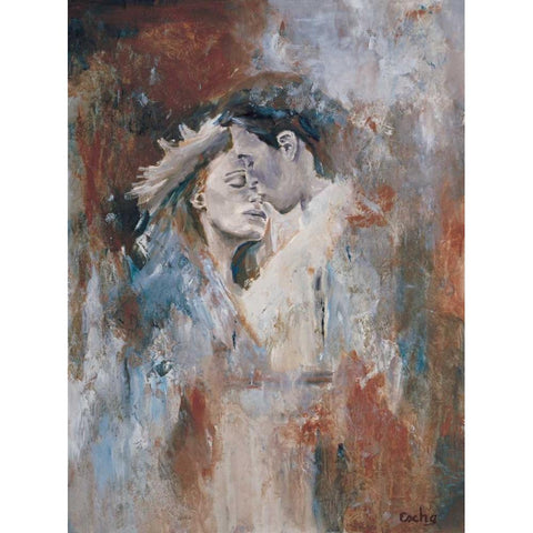 Insieme I Black Modern Wood Framed Art Print with Double Matting by van den Bogerd, Escha