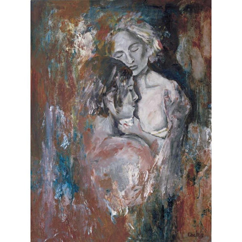 Insieme II Black Modern Wood Framed Art Print by van den Bogerd, Escha