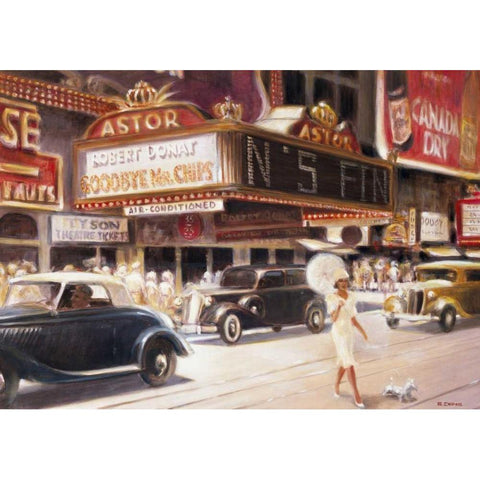 Los Angeles I Black Modern Wood Framed Art Print with Double Matting by Denis, E