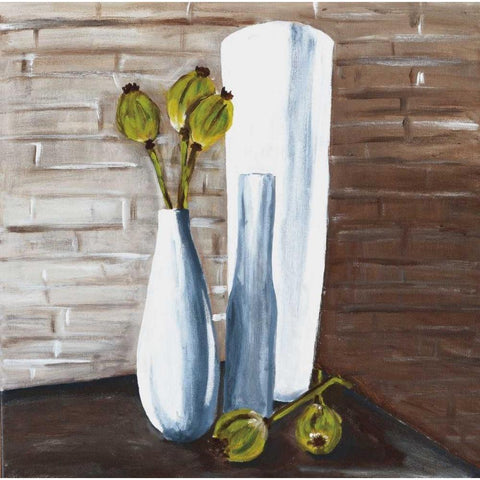 Browny stillife Gold Ornate Wood Framed Art Print with Double Matting by Elki,O