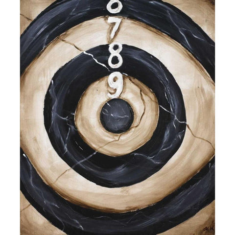 Colonic II Black Modern Wood Framed Art Print with Double Matting by Elki,O