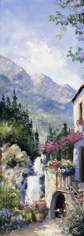 Italia I White Modern Wood Framed Art Print with Double Matting by Layne, Elise