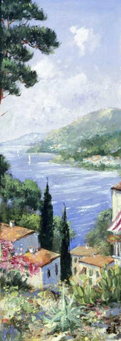 Italia II Black Ornate Wood Framed Art Print with Double Matting by Layne, Elise