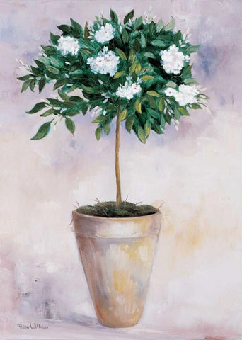 Jasminum Black Ornate Wood Framed Art Print with Double Matting by Withaar, Rian