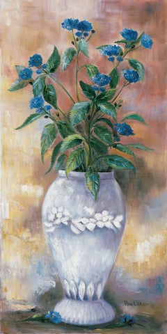 Tamed thistles Black Ornate Wood Framed Art Print with Double Matting by Withaar, Rian