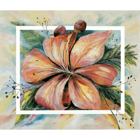 Freesias in fantasy I Black Modern Wood Framed Art Print by Withaar, Rian