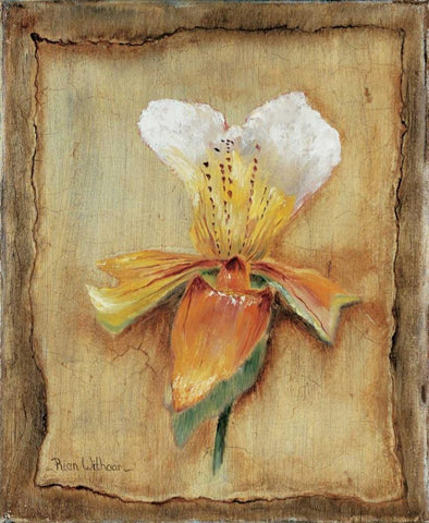 Spring impression I White Modern Wood Framed Art Print with Double Matting by Withaar, Rian