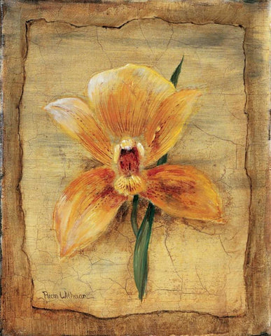 Spring impression II White Modern Wood Framed Art Print with Double Matting by Withaar, Rian