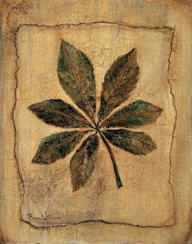 Autumn impression I Black Ornate Wood Framed Art Print with Double Matting by Withaar, Rian