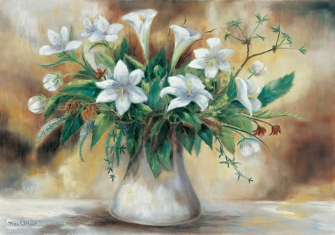 A combination of purity II White Modern Wood Framed Art Print with Double Matting by Withaar, Rian