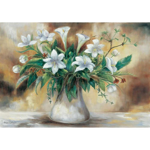 A combination of purity II White Modern Wood Framed Art Print by Withaar, Rian