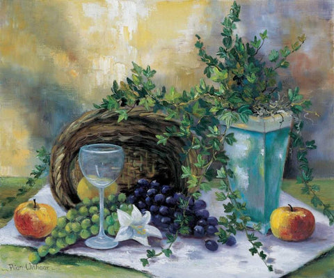 Picnic prepared Black Ornate Wood Framed Art Print with Double Matting by Withaar, Rian