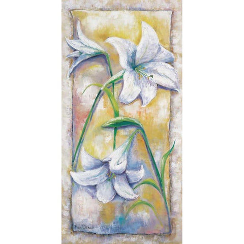 Romantic flower I Black Modern Wood Framed Art Print by Withaar, Rian