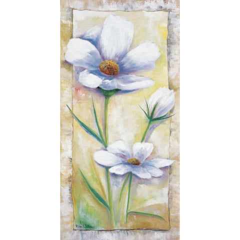 Romantic flower II Black Modern Wood Framed Art Print by Withaar, Rian