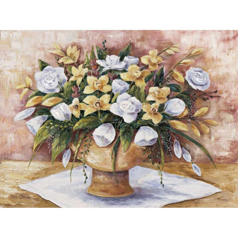 Wonderful bouquet Black Modern Wood Framed Art Print with Double Matting by Withaar, Rian