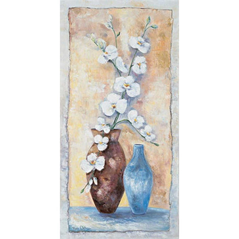 Orchid composition I Gold Ornate Wood Framed Art Print with Double Matting by Withaar, Rian
