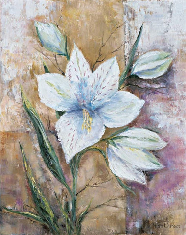 Its a gift White Modern Wood Framed Art Print with Double Matting by Withaar, Rian