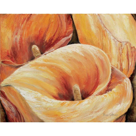 Aurum in detail Black Modern Wood Framed Art Print with Double Matting by Withaar, Rian