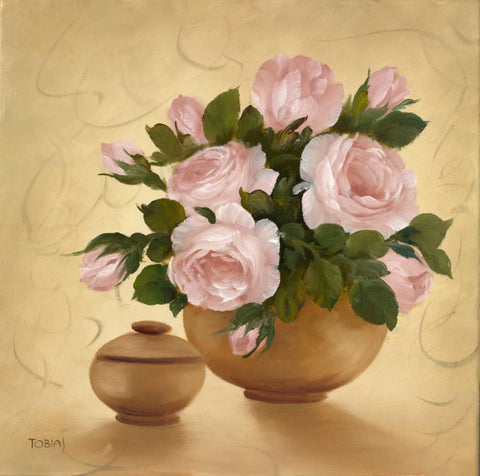 Subtile decorations III White Modern Wood Framed Art Print with Double Matting by Tobias, Horst