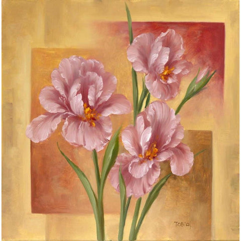 Seduction I Gold Ornate Wood Framed Art Print with Double Matting by Tobias, Horst