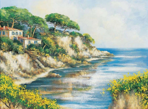 Coming home Black Ornate Wood Framed Art Print with Double Matting by de Jong, Johan