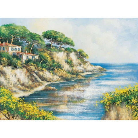 Coming home White Modern Wood Framed Art Print by de Jong, Johan