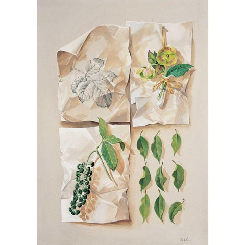 Forest collection I White Modern Wood Framed Art Print by Kumorek, Krysztov