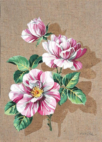 A canvas for 3 Black Ornate Wood Framed Art Print with Double Matting by Kumorek, Krysztov