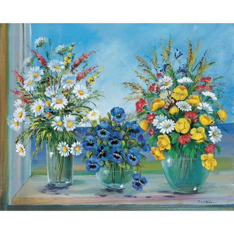 Collective creations White Modern Wood Framed Art Print by Schottler, Katharina