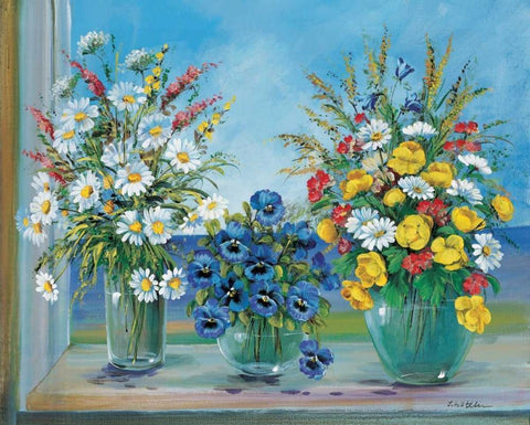 Collective creations Black Ornate Wood Framed Art Print with Double Matting by Schottler, Katharina