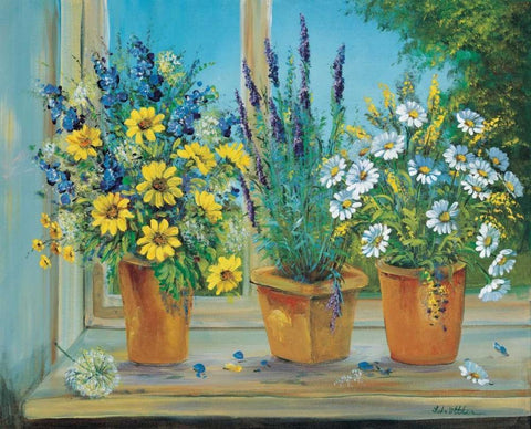 Capable creations White Modern Wood Framed Art Print with Double Matting by Schottler, Katharina