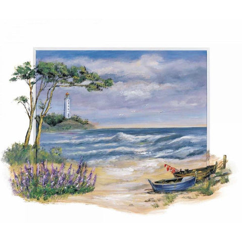 Turbulent Afternoon Black Modern Wood Framed Art Print by Schottler, Katharina