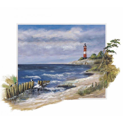 Stormy morning Black Modern Wood Framed Art Print with Double Matting by Schottler, Katharina