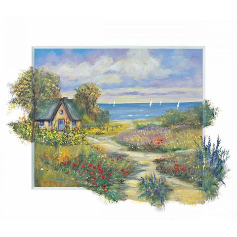 As it used to be White Modern Wood Framed Art Print by Schottler, Katharina