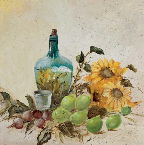 Mediterranean comp. II White Modern Wood Framed Art Print with Double Matting by Schottler, Katharina