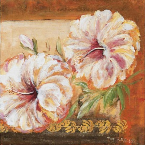 Classic Flower ll Black Modern Wood Framed Art Print with Double Matting by Schottler, Katharina