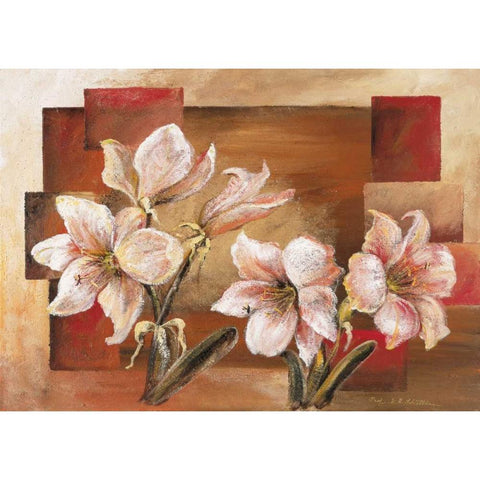 Mallorcas Garden White Modern Wood Framed Art Print by Schottler, Katharina