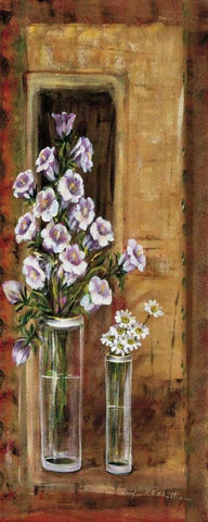 Botanical V Black Ornate Wood Framed Art Print with Double Matting by Schottler, Katharina