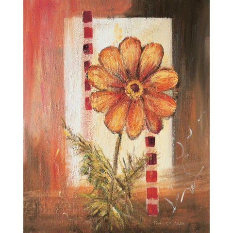 Flores Power l Gold Ornate Wood Framed Art Print with Double Matting by Schottler, Katharina