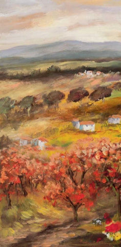 Trytic I White Modern Wood Framed Art Print with Double Matting by Schottler, Katharina