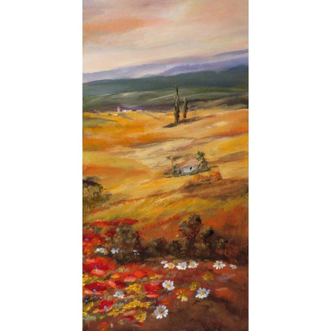 Trytic II White Modern Wood Framed Art Print by Schottler, Katharina