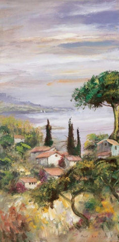 Italy trio I Black Ornate Wood Framed Art Print with Double Matting by Schottler, Katharina