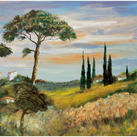 Italy trio II Black Modern Wood Framed Art Print by Schottler, Katharina