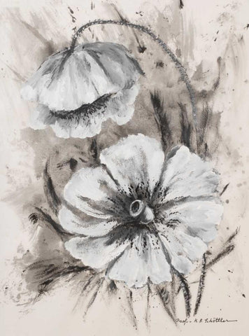 Greyton III White Modern Wood Framed Art Print with Double Matting by Schottler, Katharina