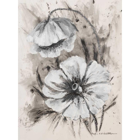 Greyton III Black Modern Wood Framed Art Print with Double Matting by Schottler, Katharina